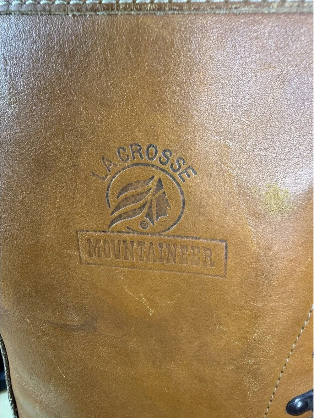 Vintage LaCrosse Made in USA Leather Hunting / Duck Boots men 9